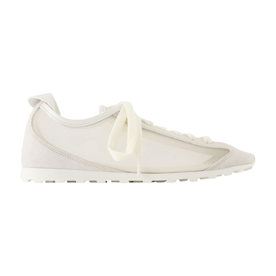 Les Tennis - Jacquemus Leather White Lambskin Shoes / Sneakers