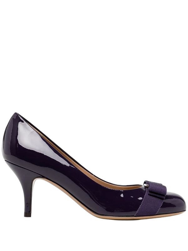 Ferragamo Patent leather pump in purple