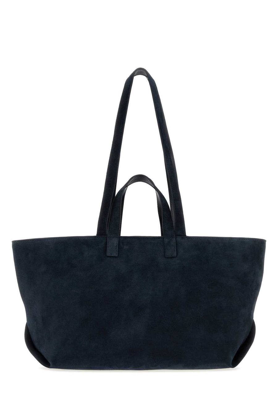 Midnight Blue Suede Le Drummer Shopping Bag Darknavy Borse A Mano