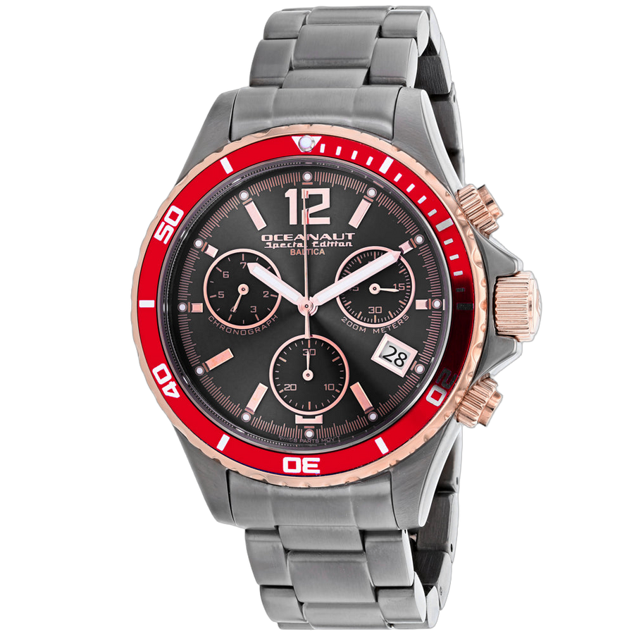 Oceanaut Stainless steel case watch in black