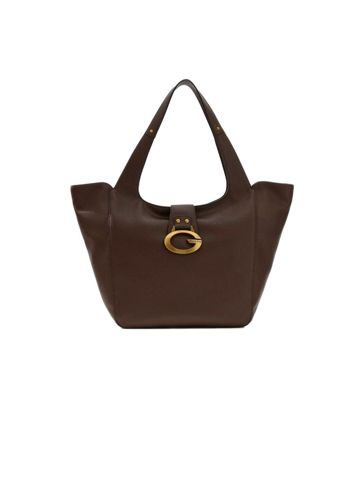 Guess Tote Bag Espresso Polyurethane / Tote-bags
