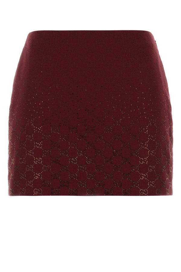 Gg Fabric Mini Skirt Rossoancora Gonne