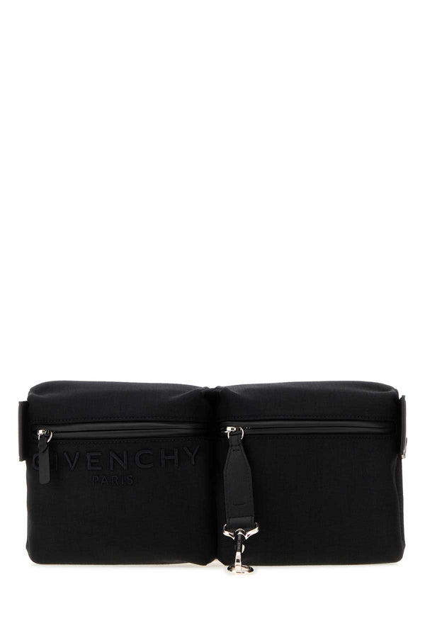 Givenchy Exterior: 95% Nylon 5% Acrylic; Lining: 100% Fabric shoulder bag in black