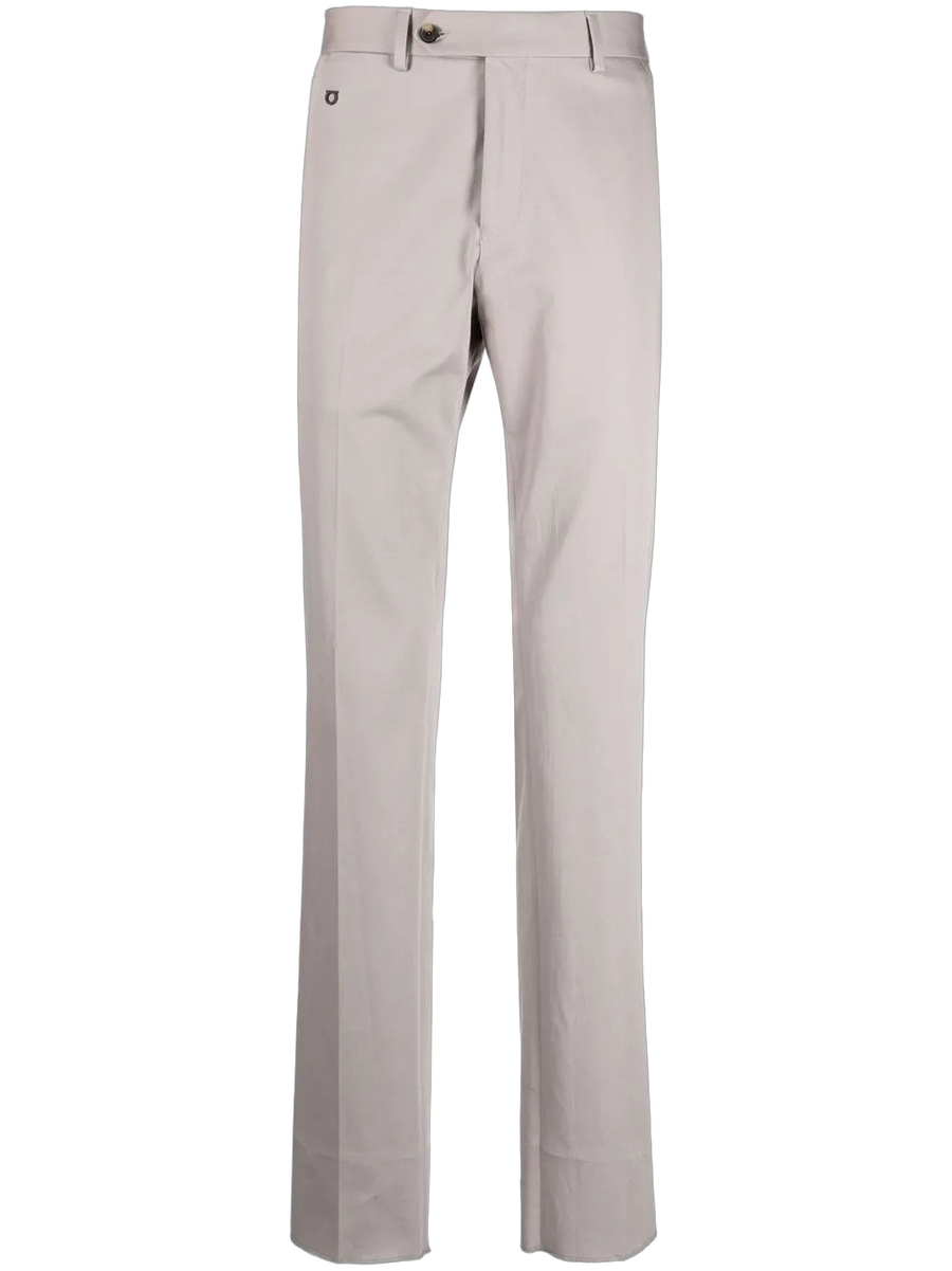 Ferragamo Cotton-blend trousers in gray