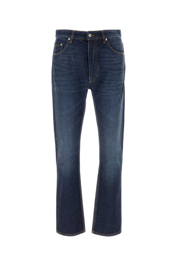 Palm Angels 100% Cotton jeans in navy
