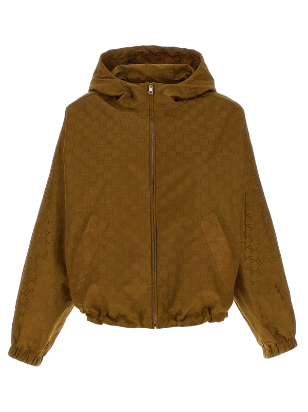 Gucci 100% polyamide jacket in brown