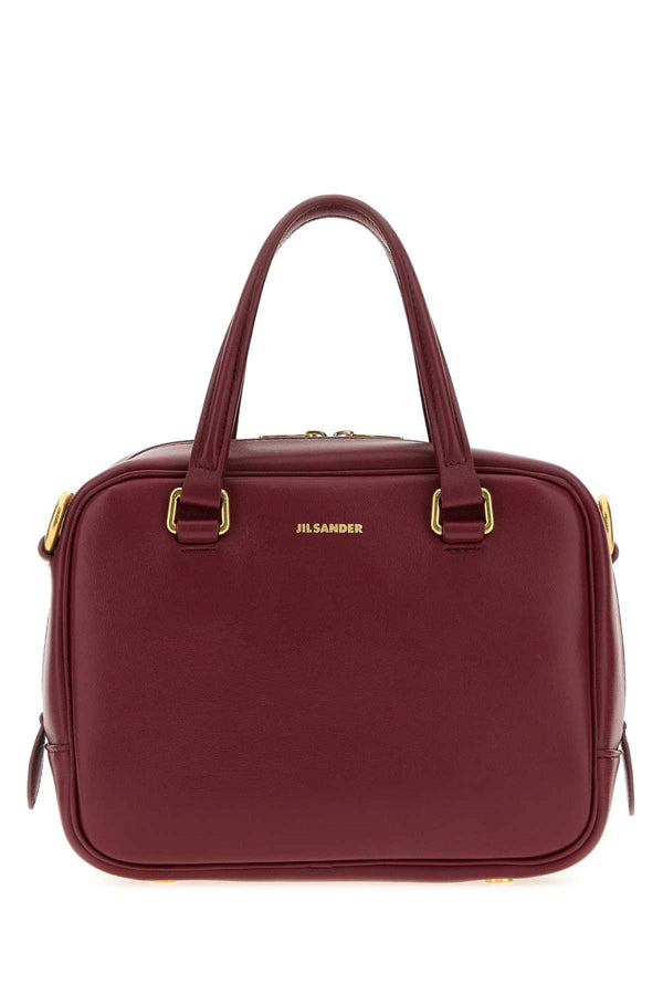 Burgundy Leather Small Vision Handbag 611 Borse A Mano