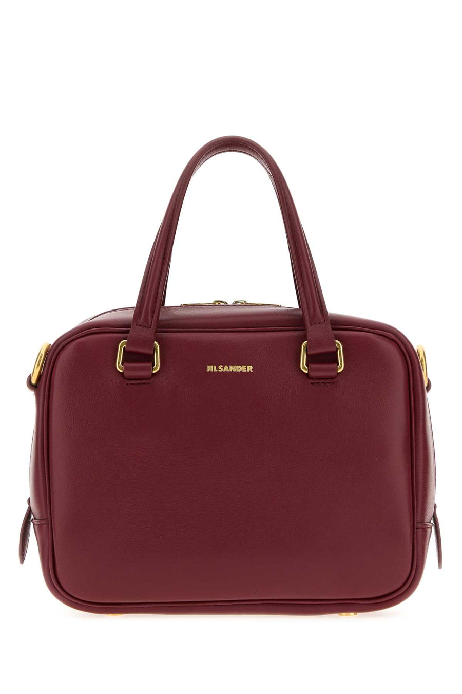 Burgundy Leather Small Vision Handbag 611 Borse A Mano