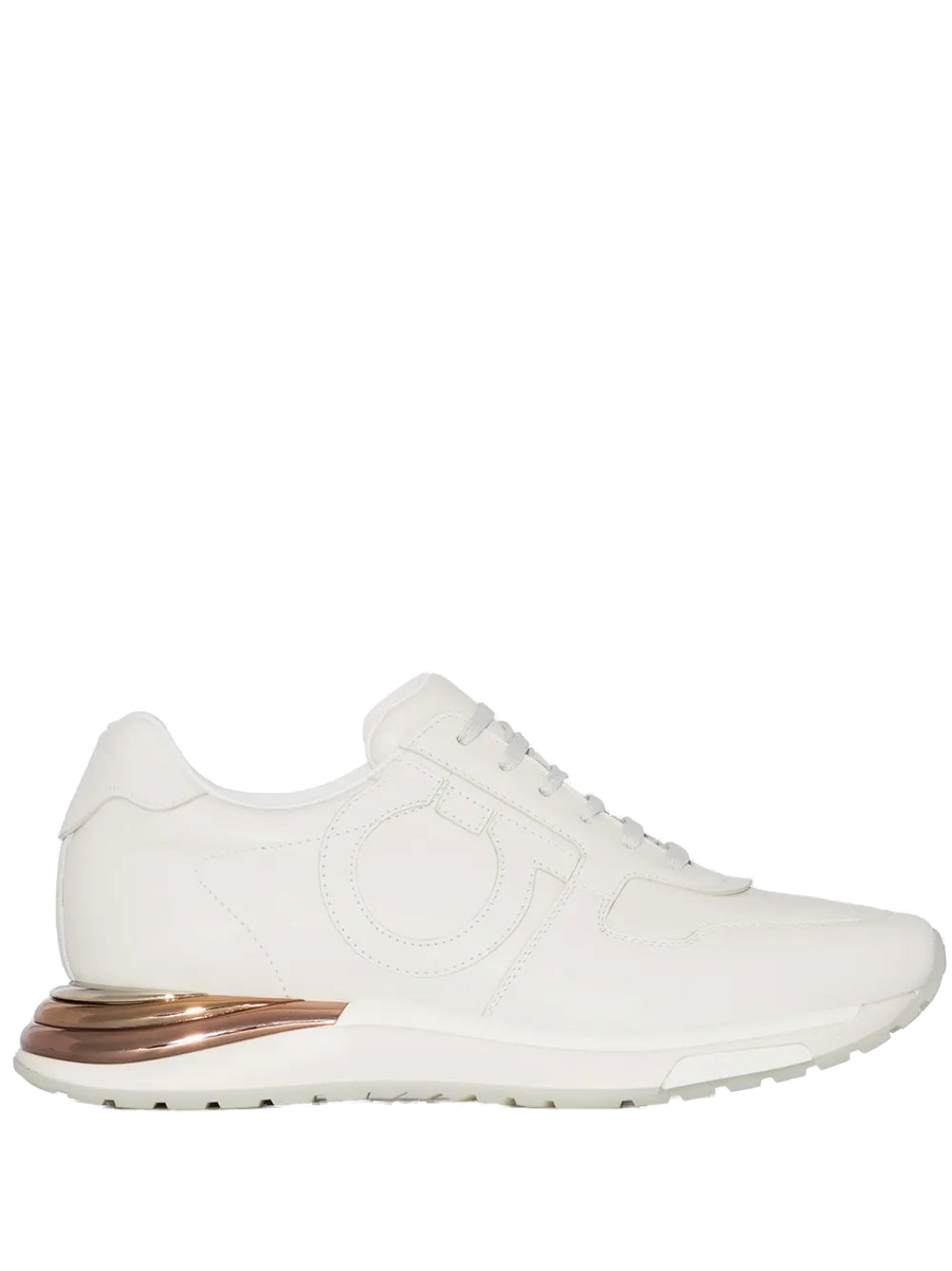 Ferragamo Leather sneaker in white