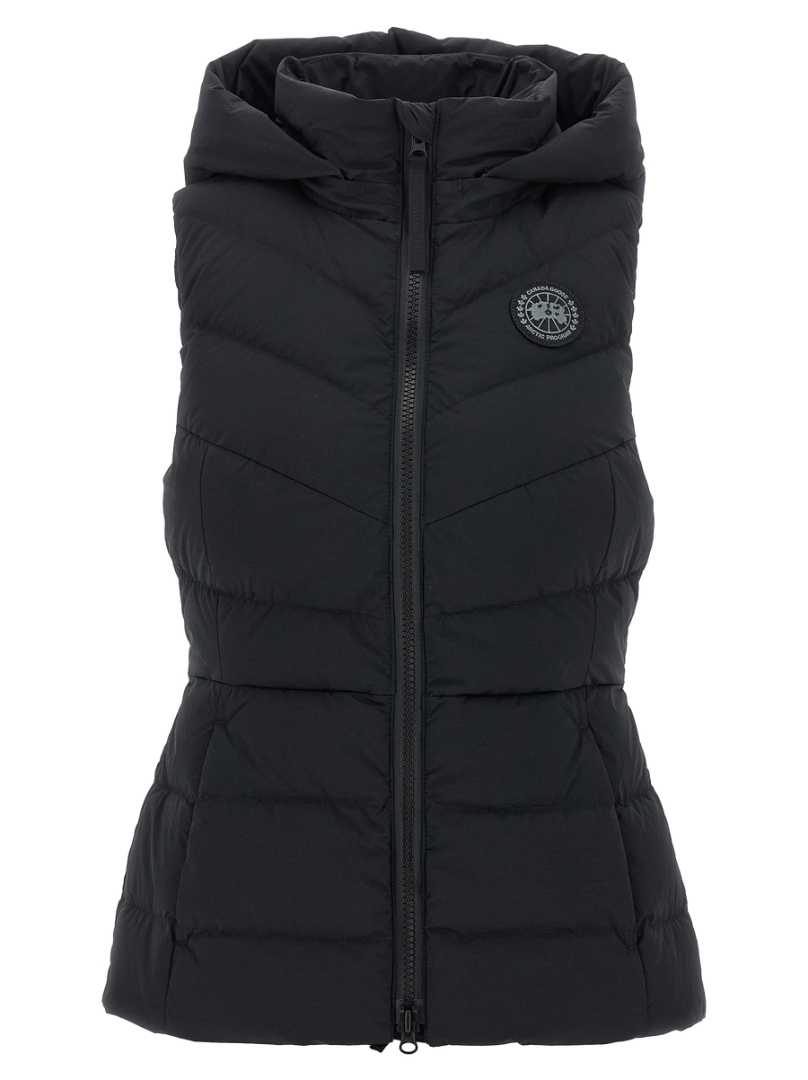 Black Polyamide Sleeveless Jacket Clothing