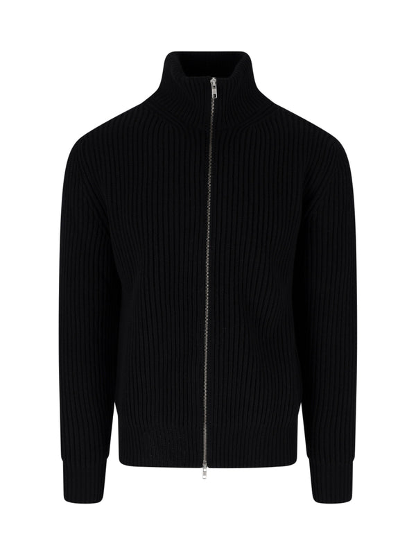 MM6 Maison Margiela 80% Wool cardigan in black