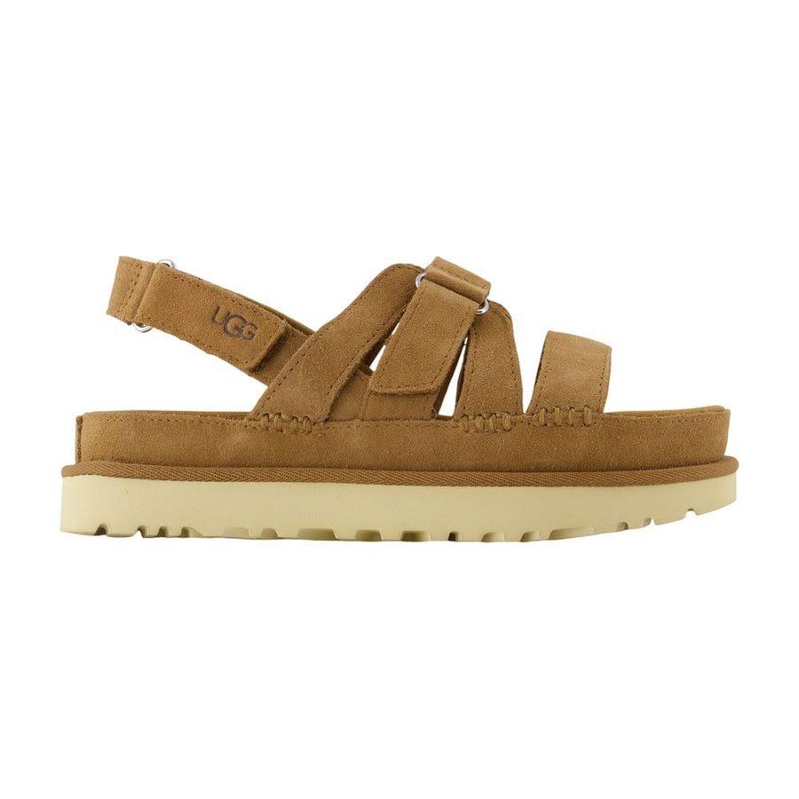 UGG calfskin sandals in brown