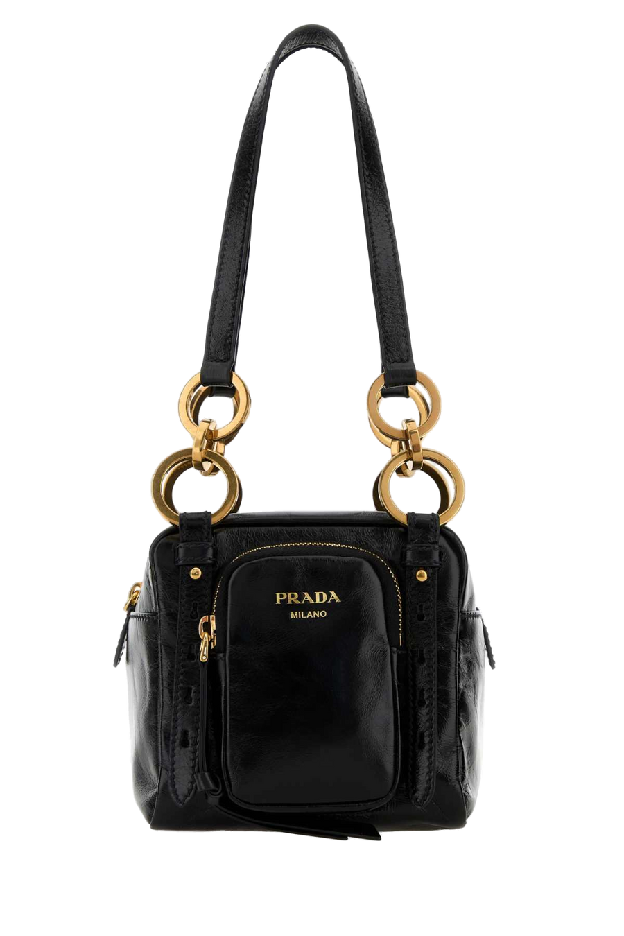 Prada 100% Vitello shoulder bag in black