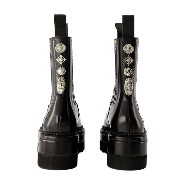 Toga Pulla Leather boots in black