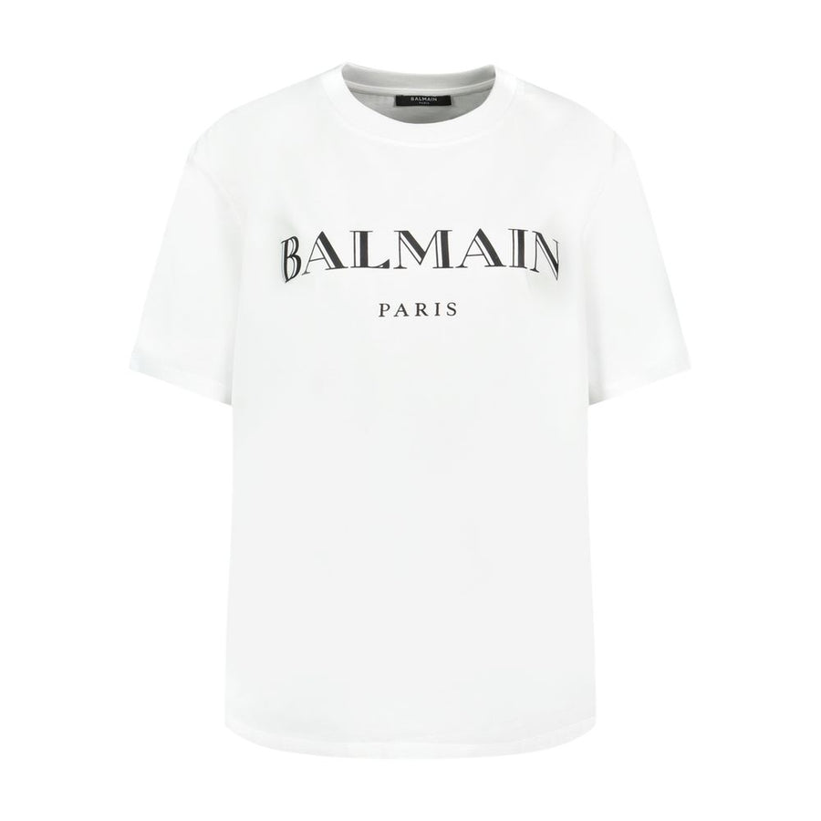 Vintage Print Reg Fit T-Shirt - Balmain Cotton White Ready-to-wear / T-shirts