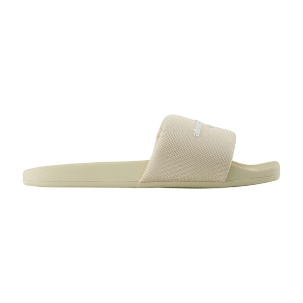 Alexander Wang Nylon slide sandal in beige