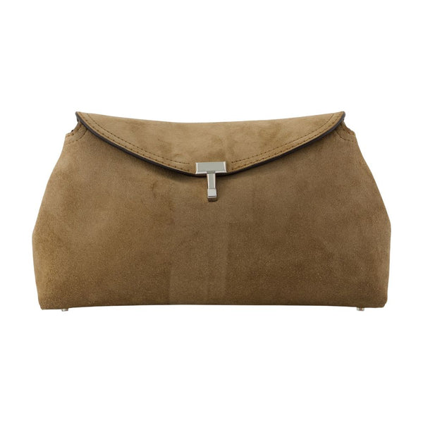 Toteme Calfskin clutch in beige