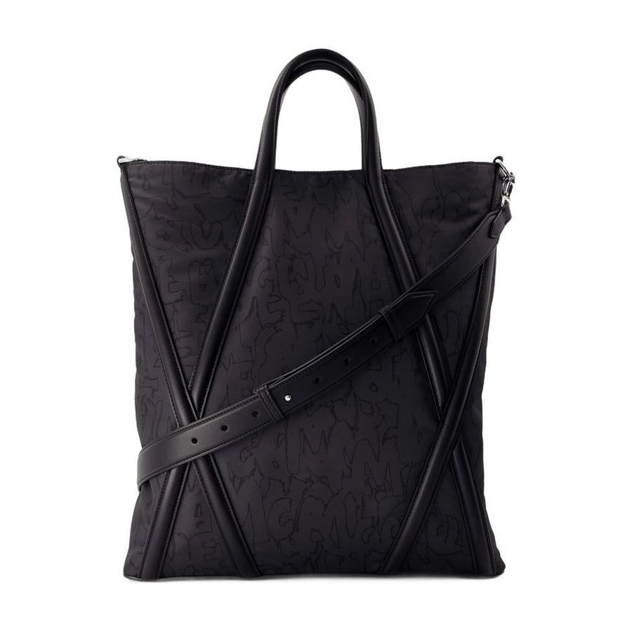 Alexander McQueen Nylon tote bag in black