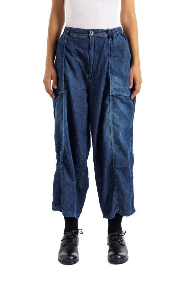 Cottle 8oz Denim Utility Cargo Pants — Blue