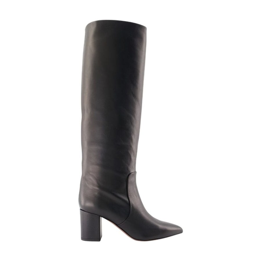 Paris Texas calfskin boot in black