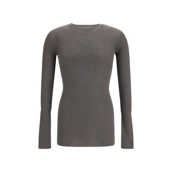 Rick Owens 100% Merino Wool Ovis Aries sweater in gray