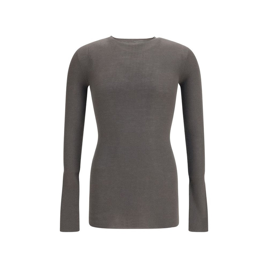 Rick Owens 100% Merino Wool Ovis Aries sweater in gray
