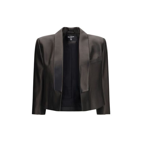 Balmain 100% Lamb Ovis Aries blazer in black