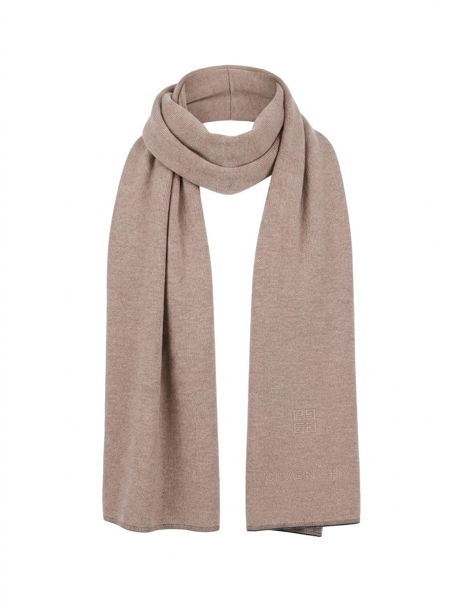 Beige Cashmere Scarf
