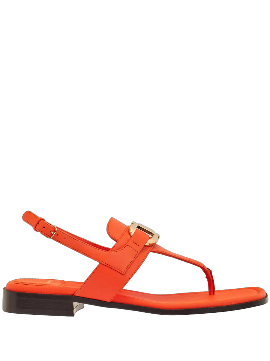 Ferragamo Calf leather sandal in orange