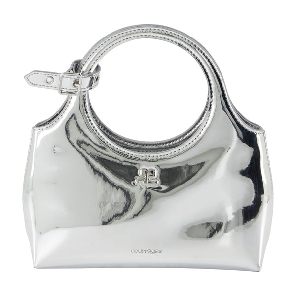 Courreges Synthetic top handle bag in silver