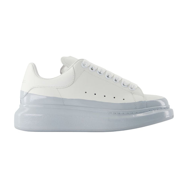 Alexander McQueen Calfskin sneaker in white