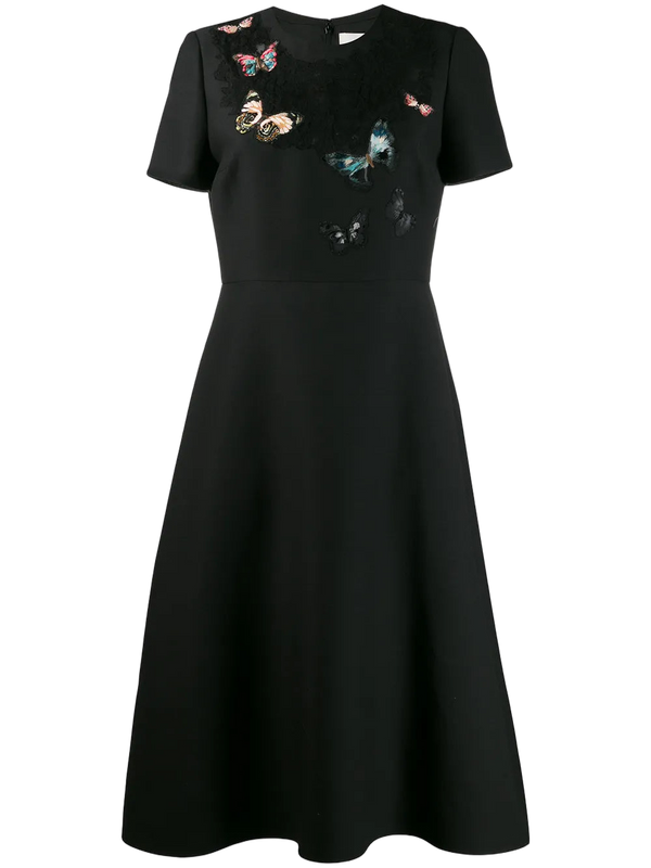 Valentino Crêpe dress in black