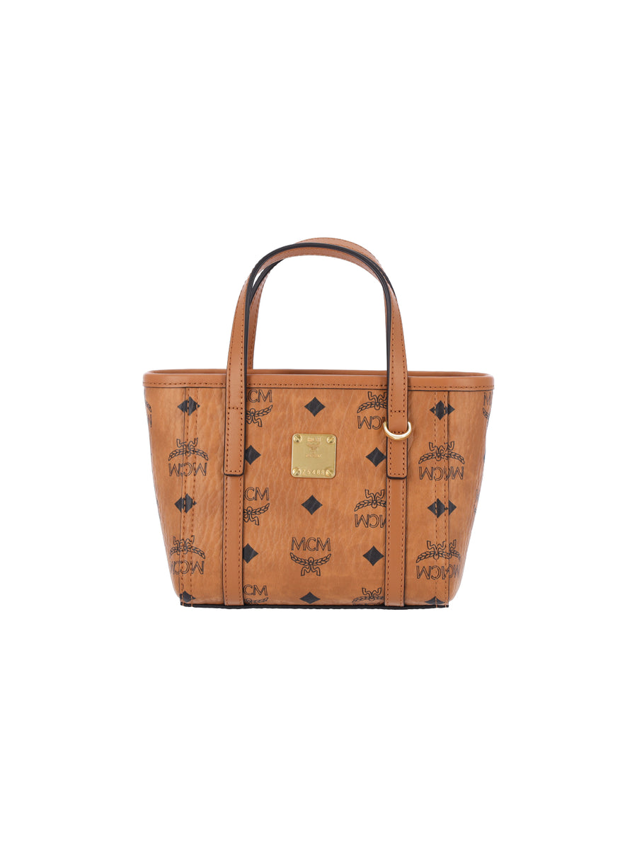 MCM 63% Polyurethane tote bag in brown