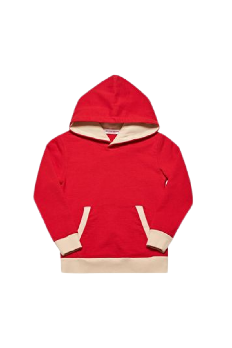Orlebar Brown 100% Cotton hoodie in red