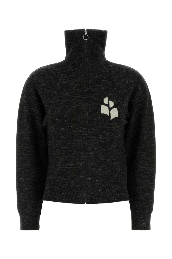 Isabel Marant Etoile 27% Viscose 22% Acrylic 22% Wool 11% Polyester 10% Nylon 5% Linen 2% Elastane 1% Cotton cardigan in black