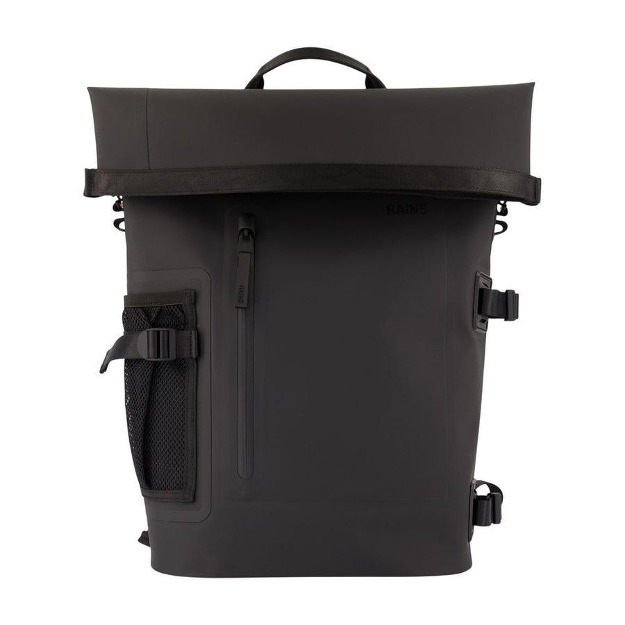 Deepwater Rolltop Rucksack Large W4 - Rains Synthetic Black Bags / Backpacks