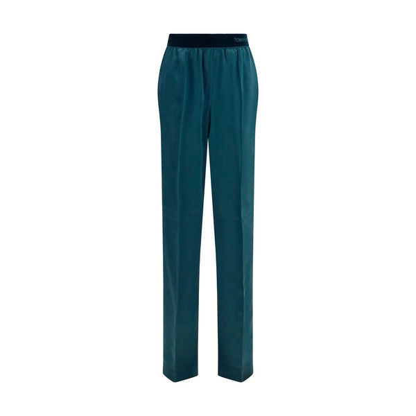 Tom Ford 94% Silk trousers in teal