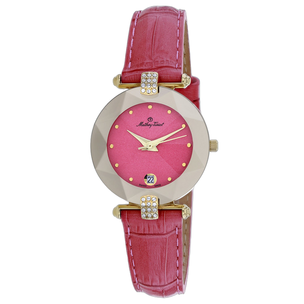 Mathey Tissot Stainless steel case watch in pink