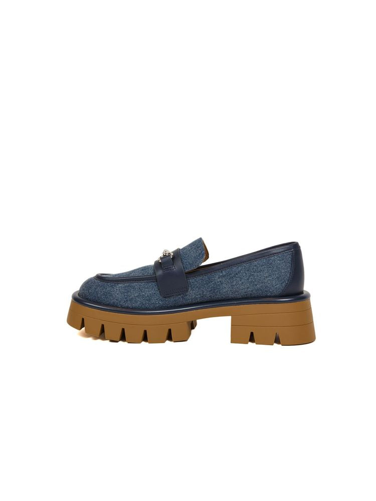 Michael Kors Loafers Dark Vintage Blue Wash Footwear / Flats