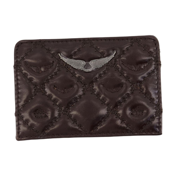 Zadig & Voltaire calfskin wallet in brown