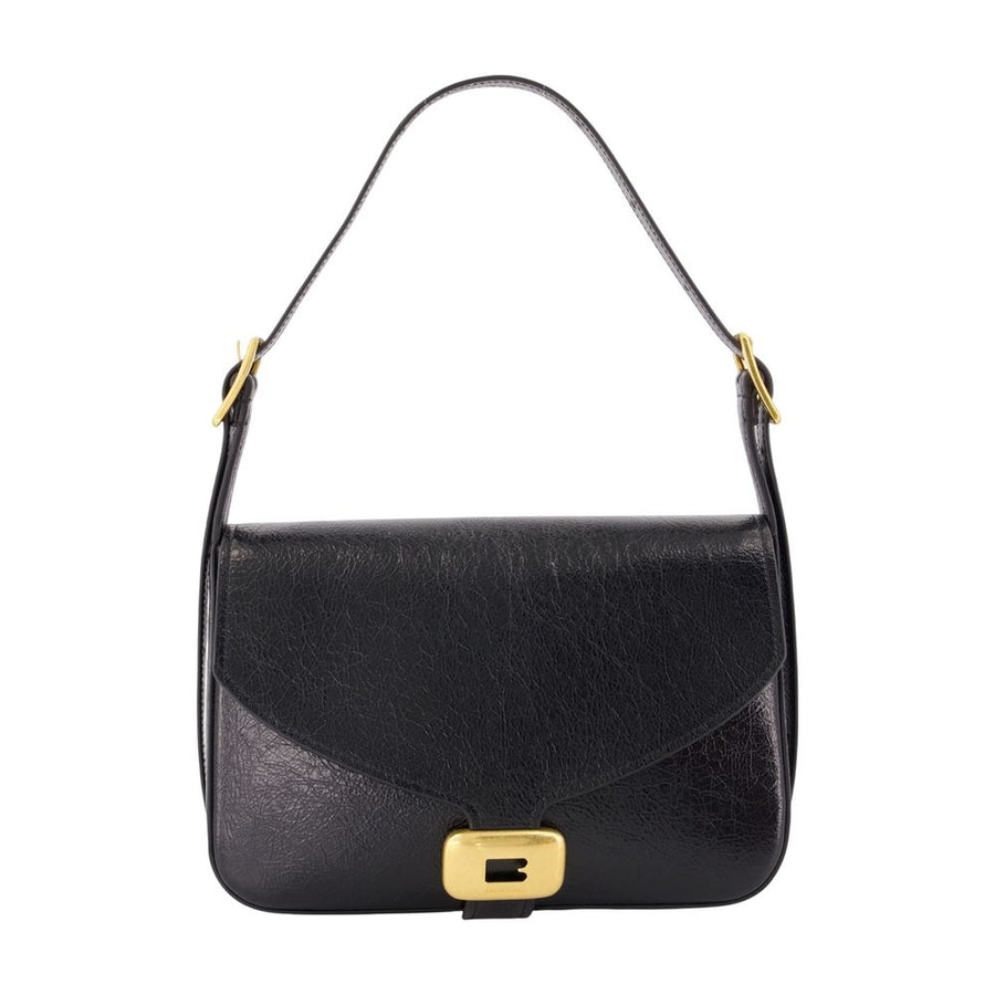 Balenciaga lambskin shoulder bag in black