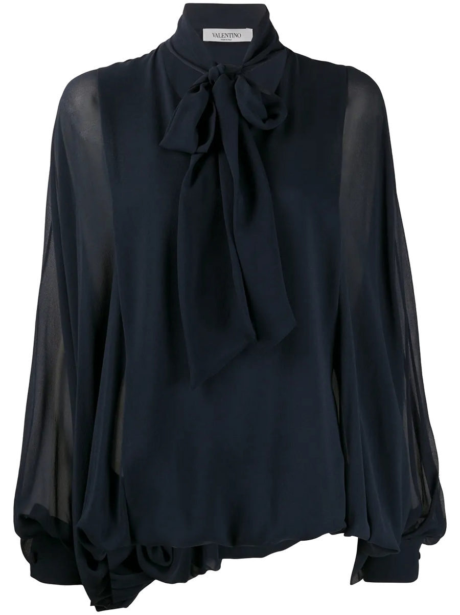 Valentino Silk blouse in navy