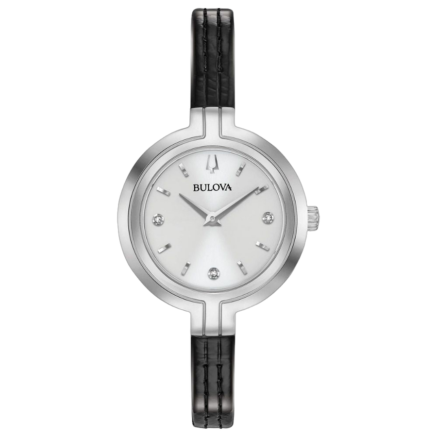 Bulova Stainless steel case watch in white