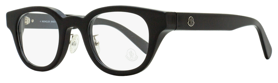 Moncler Alternative Fit Eyeglasses Ml5157d 001 Black 46mm Plastic (acetate)