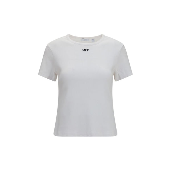Off-White 97% Cotton t-shirt in white