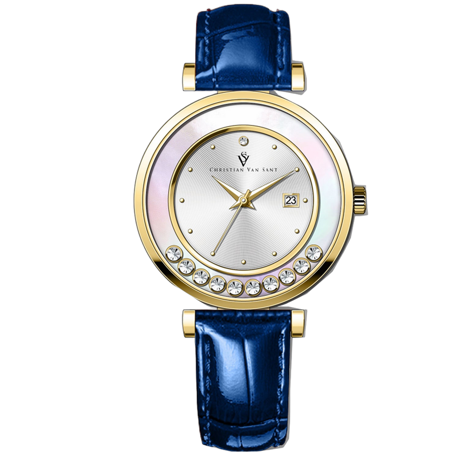 Christian Van Sant Stainless steel case watch in silver