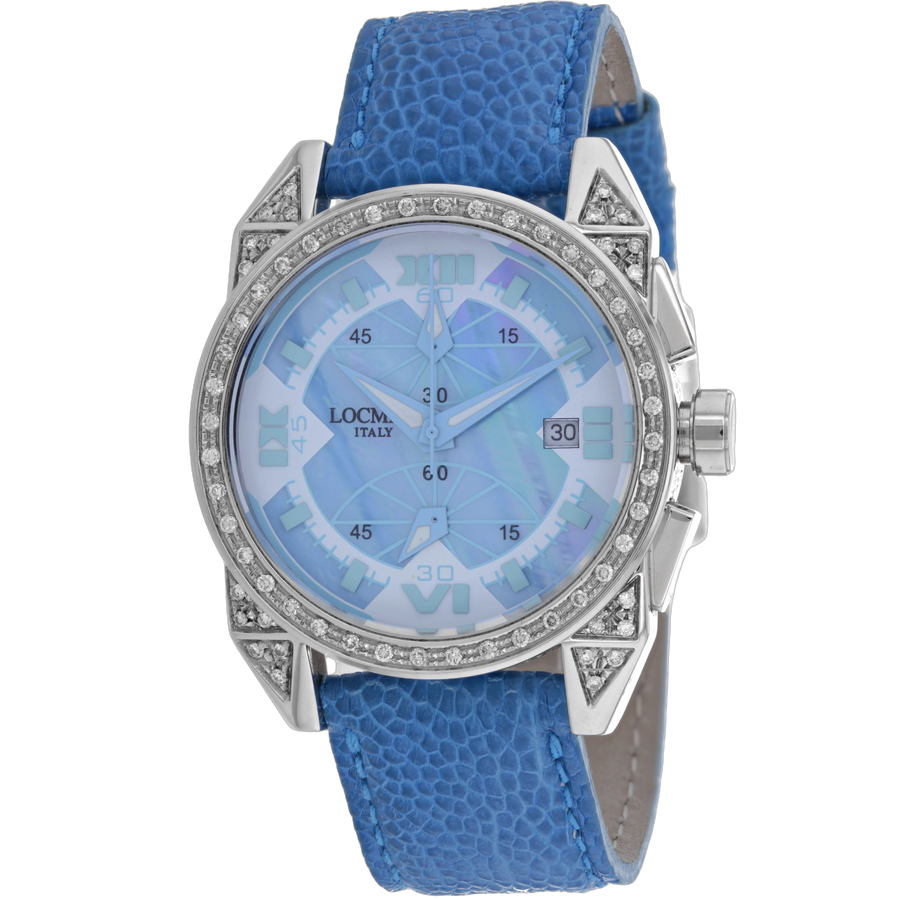 Locman Stainless steel case watch in blue