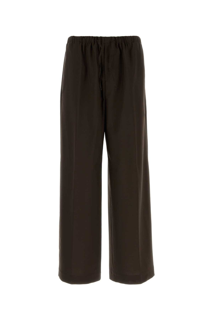 Dark Brown Cotton Pant Mediumbrown Exterior: Pantaloni