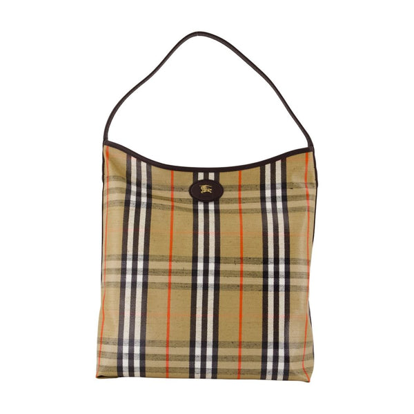 Burberry cotton shoulder bag in beige