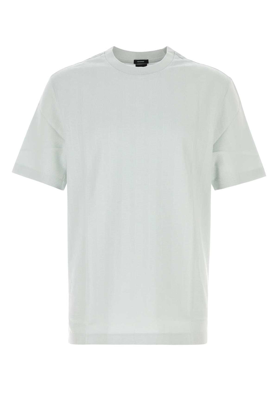 Pastel Light-Blue Cotton T-Shirt Openblue Exterior